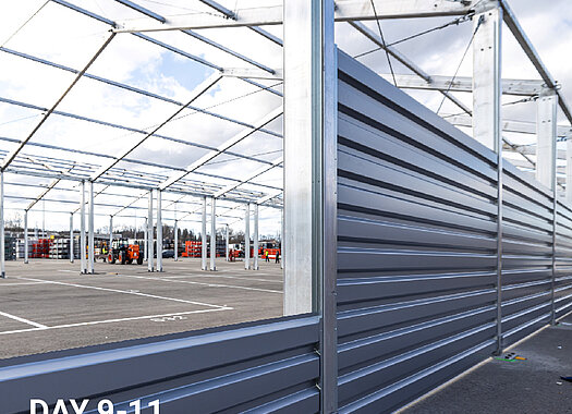 Wall cladding lighweight building