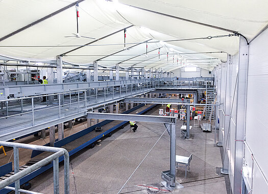 Produktionshalle von innen